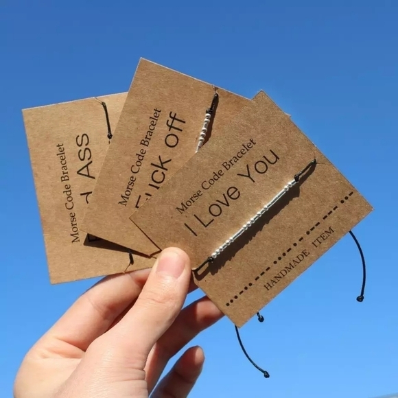 NEW | Morse Code "I Love You" Bracelet - Picture 5 of 15